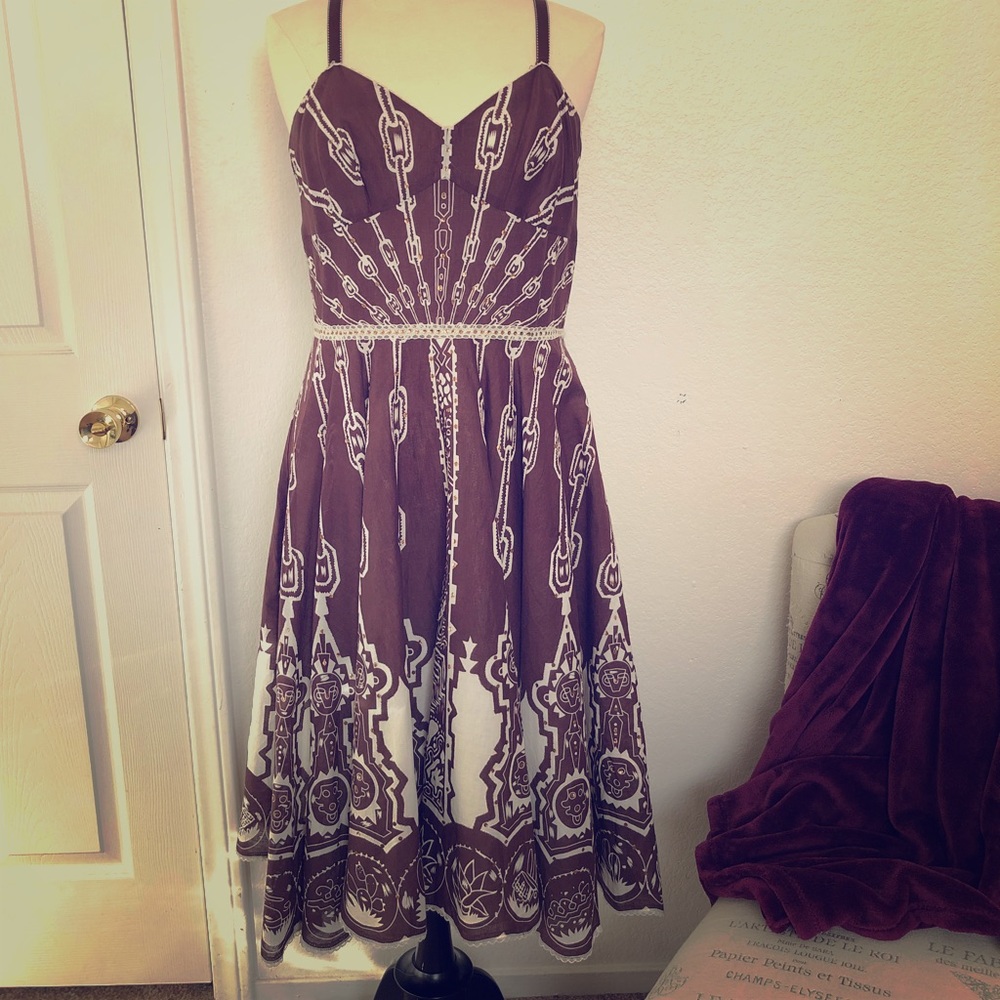 Vintage 1950/60 Mexico themed party dress!